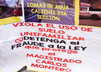 Vecinos de Hacienda Agua Caliente denuncian presuntas irregularidades de construcción y operación de notaría en zona residencial