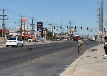 Mujer ciclista fallece tras ser atropellada en la carretera San Luis; conductor fue detenido