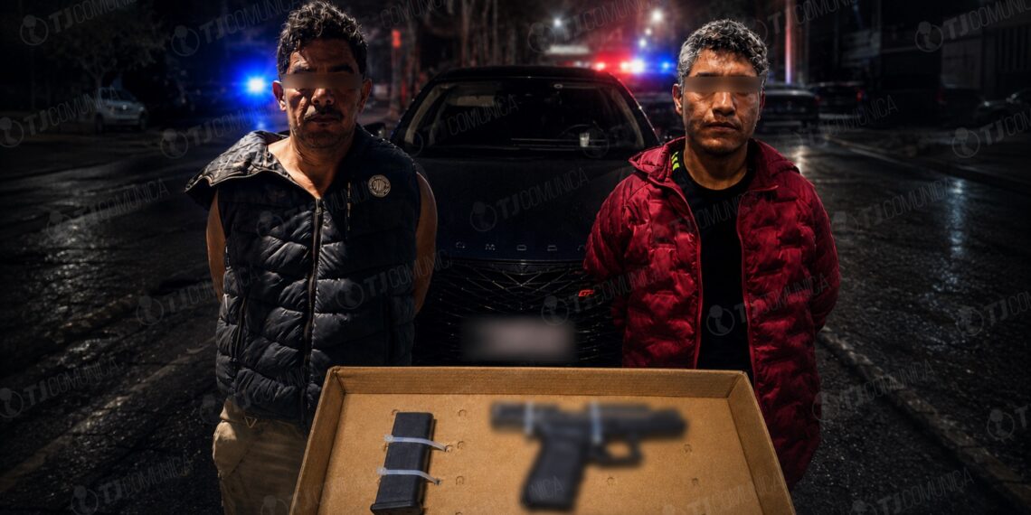 Municipales de Tijuana atoran en alcoholímetro a “El Jalapeño” y “El Búho”; traían a un hombre secuestrado en el vehículo