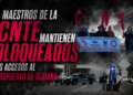 Maestros de la CNTE mantienen bloqueados los accesos al Aeropuerto Internacional de Tijuana