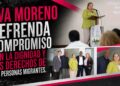 Eva Moreno refrenda compromiso con la dignidad y los derechos de las personas migrantes