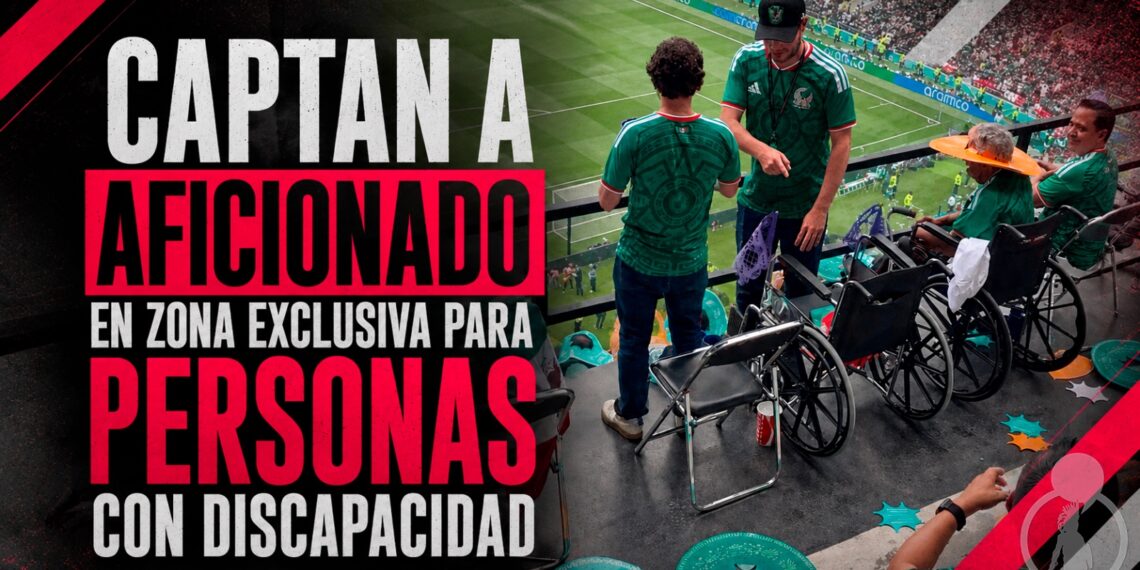 Captan a aficionado en zona exclusiva para personas con discapacidad