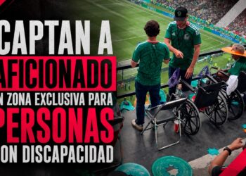 Captan a aficionado en zona exclusiva para personas con discapacidad
