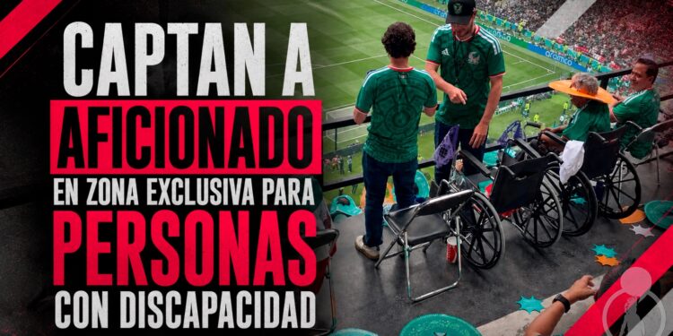Captan a aficionado en zona exclusiva para personas con discapacidad