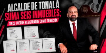 Sergio Chávez, alcalde de Tonalá, suma seis inmuebles; cinco fueron registrados con valor de 0 pesos por donación