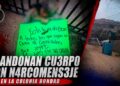 Abandonan cuerpo con narcomensaje en la colonia Bondad
