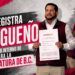 SE REGISTRA ISMAEL BURGUEÑO RUIZ EN EL PROCESO INTERNO DE MORENA A LA COORDINACIÓN ESTATAL DE LA DEFENSA DE LA TRANSFORMACIÓN EN BAJA CALIFORNIA