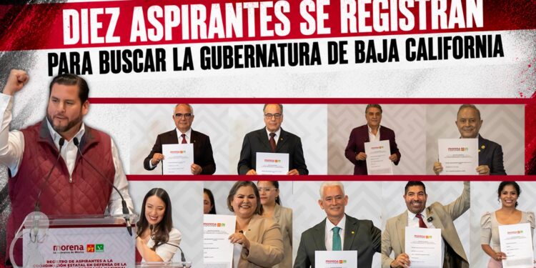 Diez aspirantes se registran para buscar la gubernatura de Baja California