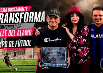 NORMA BUSTAMANTE TRANSFORMA LA COMUNIDAD DE VALLE DEL ÁLAMO CON NUEVO CAMPO DE FÚTBOL