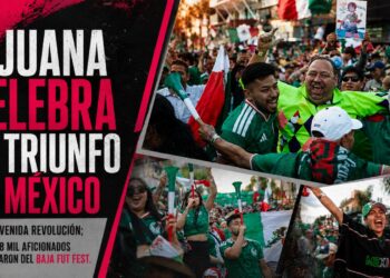 Tijuana celebra el triunfo de México en la Avenida Revolución; más de 8 mil aficionados disfrutaron del Baja Fut Fest
