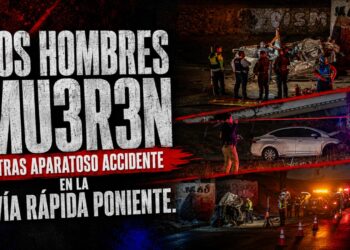 Dos hombres mueren tras aparatoso accidente en la Vía Rápida Poniente