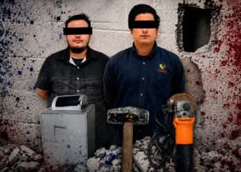 Detienen a dos vigilantes por presunto intento de robo a caja fuerte en Soriana de Mexicali