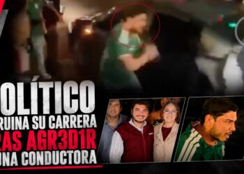 Así arruinó su carrera política: líder de Jóvenes Morenistas golpeó a una mujer durante los festejos mundialistas