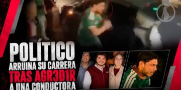 Así arruinó su carrera política: líder de Jóvenes Morenistas golpeó a una mujer durante los festejos mundialistas