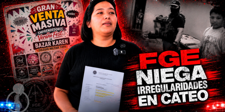 FGE defiende cateo en Portales 1; niega irregularidades y robo denunciado por propietaria