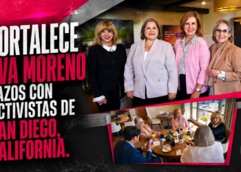 Fortalece Eva Moreno lazos con activistas de San Diego, California