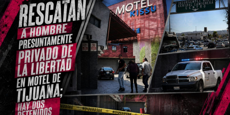Rescatan a hombre presuntamente privado de la libertad en motel de Tijuana; hay dos detenidos