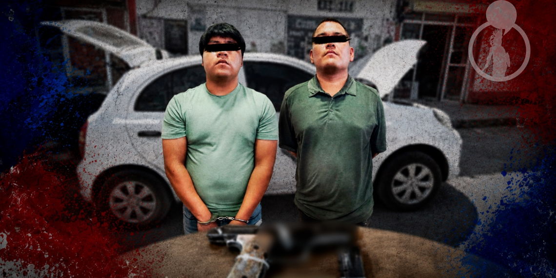 Capturan a dos hombres con arma; presuntamente ligados a grupo delictivo