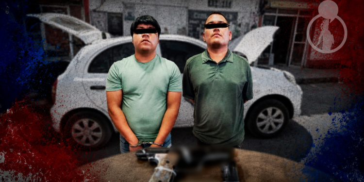 Capturan a dos hombres con arma; presuntamente ligados a grupo delictivo