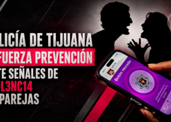 Policía de Tijuana refuerza prevención ante señales de violencia en parejas