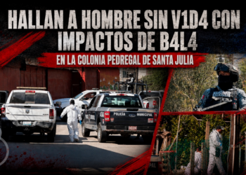 Hallan a hombre sin vida con impactos de bala en la colonia Pedregal de Santa Julia