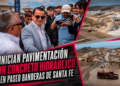 Inician pavimentación con concreto hidráulico en Paseo Banderas de Santa Fe; obra concluirá en aproximadamente dos meses