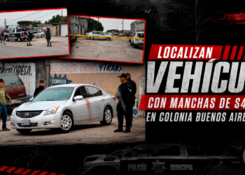 Localizan vehículo con manchas de sangre e impactos de bala en la colonia Buenos Aires Sur