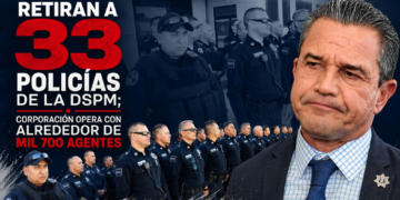 Retiran a 33 policías de la DSPM; corporación opera con alrededor de mil 700 agentes