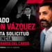 DIPUTADO RAMÓN VÁZQUEZ PRESENTA SOLICITUD DE LICENCIA PARA SEPARARSE DEL CARGO