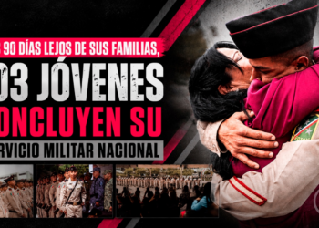 Tras 90 días lejos de sus familias, 103 jóvenes concluyen su Servicio Militar Nacional