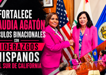 Fortalece Claudia Agatón vínculos binacionales con liderazgos hispanos del sur de California