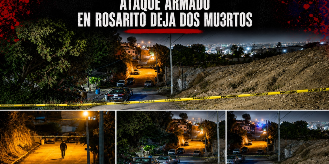 Ataque armado en Rosarito deja dos muertos y dos mujeres heridas en la colonia Plan Libertador