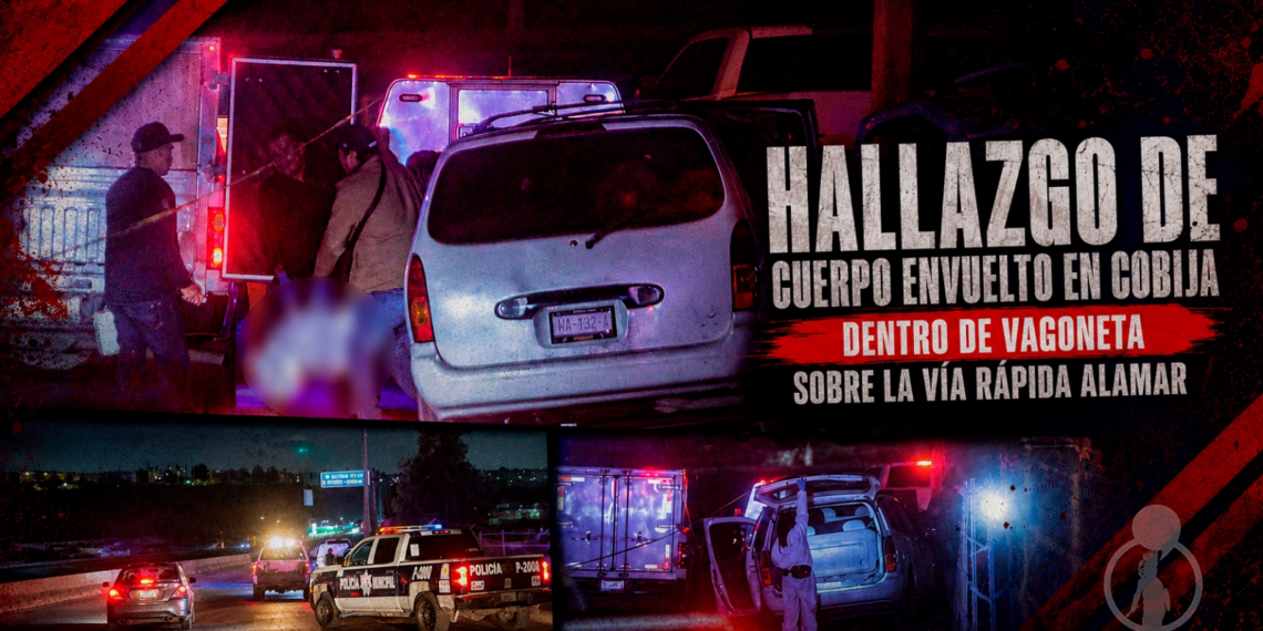 Hallazgo de cuerpo envuelto en cobija dentro de vagoneta sobre la Vía Rápida Alamar