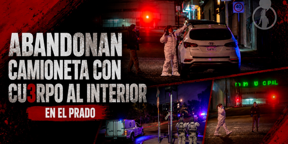 Abandonan camioneta con cadáver al interior en El Prado