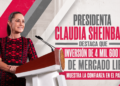 PRESIDENTA CLAUDIA SHEINBAUM DESTACA QUE INVERSIÓN DE 4 MIL 600 MDD DE MERCADO LIBRE MUESTRA LA CONFIANZA EN EL PAÍS; GENERARÁ 8 MIL 500 EMPLEOS
