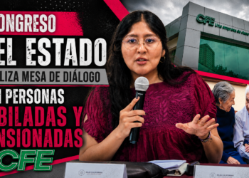 CONGRESO DEL ESTADO REALIZA MESA DE DIÁLOGO CON PERSONAS JUBILADAS Y PENSIONADAS DE CFE