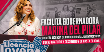 FACILITA GOBERNADORA MARINA DEL PILAR PRIMERA LICENCIA DE CONDUCIR PARA JUVENTUDES CON CURSO GRATUITO Y DESCUENTOS DE HASTA EL 100%