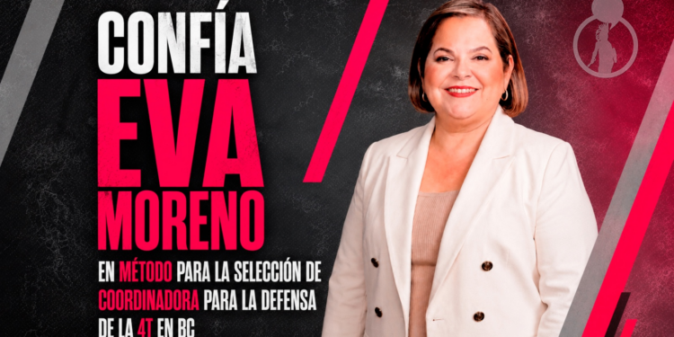 Confía Eva Moreno en método para la selección de coordinadora para la Defensa de la Cuarta Transformación en Baja California