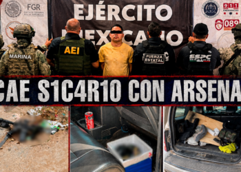 Cae sicario con arsenal; llevaba granadas de fragmentación ocultas en una hielera