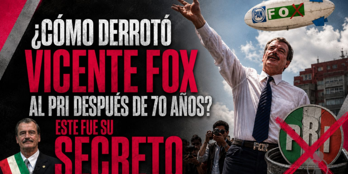 ¿Cómo derrotó Vicente Fox al PRI después de 70 años? Este fue su secreto