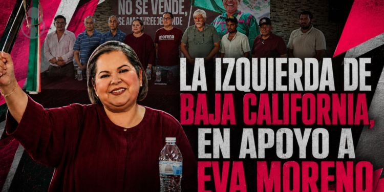 La izquerda de Baja California, en apoyo a Eva Moreno