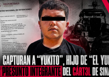 Capturan a “Yukito”, hijo de “El Yuko”, presunto integrante del Cártel de Sinaloa