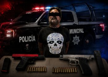 Estadunidense armado es detenido por policías municipales en playas de Tijuana