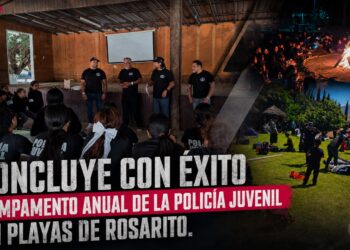 Concluye con éxito Campamento Anual de la Policía Juvenil en Playas de Rosarito