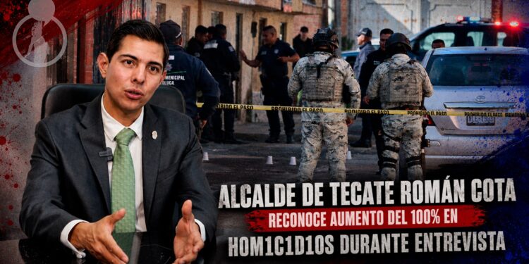 Alcalde de Tecate Román Cota reconoce aumento del 100% en homicidios durante entrevista
