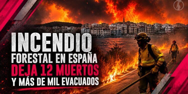 Incendio forestal en España deja 12 muertos y más de mil evacuados