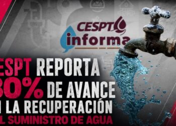 CESPT reporta 80% de avance en la recuperación del suministro de agua