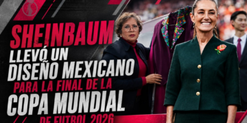 Sheinbaum llevó un diseño mexicano para la final de la Copa Mundial de Futbol 2026