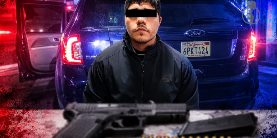 Hombre buscado por cristalazos y robos, intentó huir de municipales; le aseguran una pistola Glock