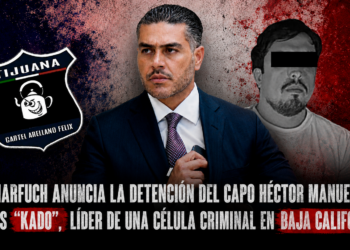 Omar García Harfuch anuncia la detención del capo Héctor Manuel N, alias ” Kado”, líder de una célula criminal en Baja California